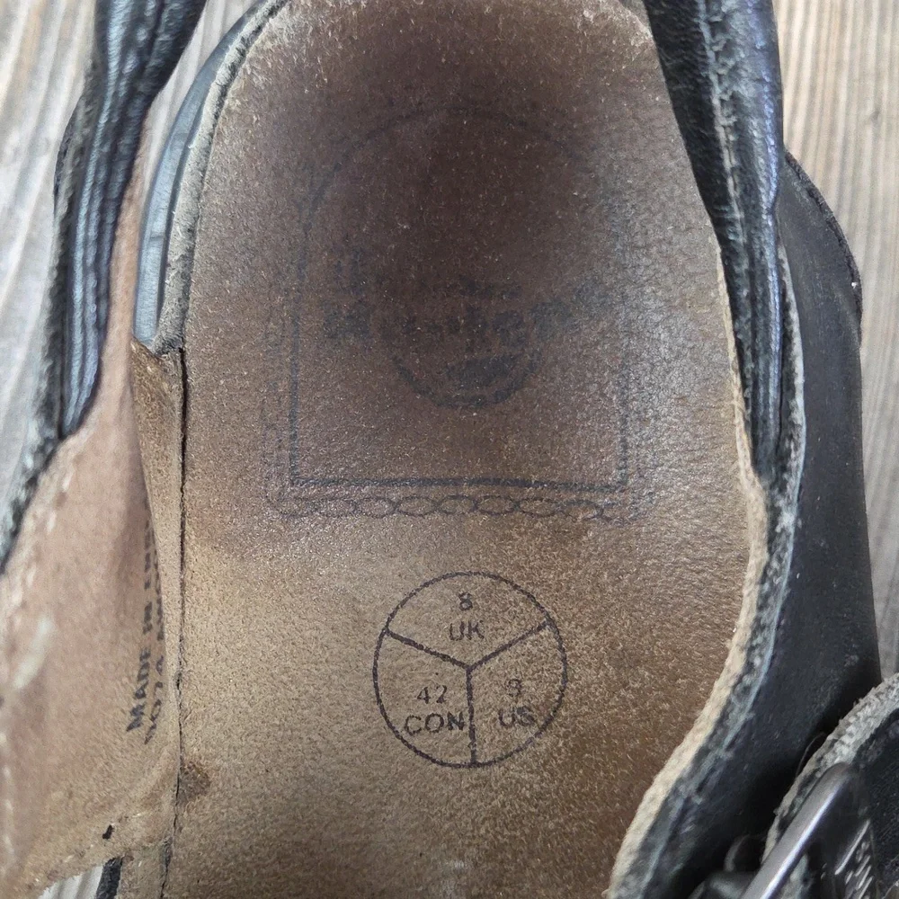 Vintage Dr. Martens Black Leather Fisherman Sandals​ Size 9 Made In ENGLAND